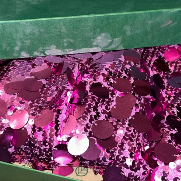 New Klesis Dress sz small Simons gorgeous glitter 30 inch length stretch - Picture 6 of 10